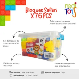 Set De Bloques Safari X 76 Pcs