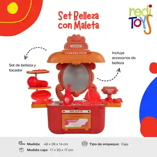 Set Belleza X 30 Pcs Con Maleta
