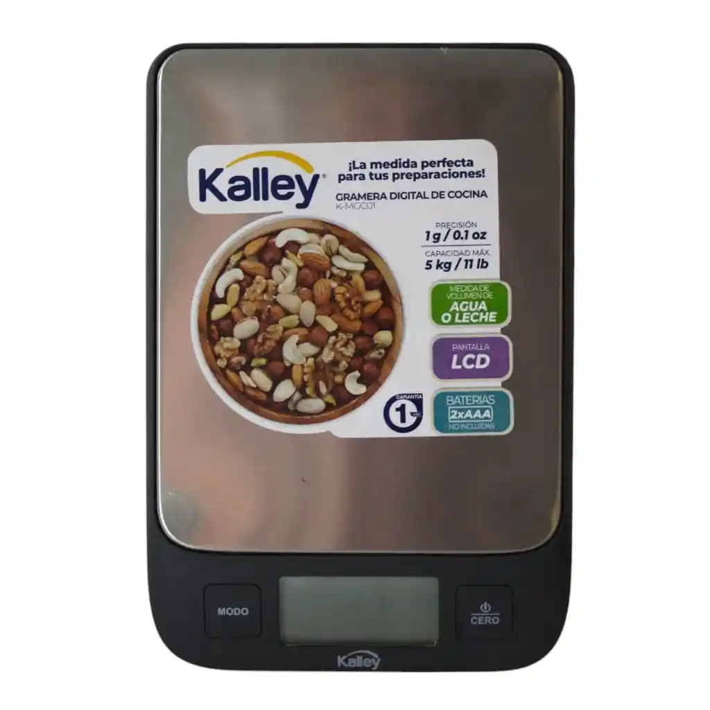 Gramera Digital Cocina Precisa Con Pantalla Lcd