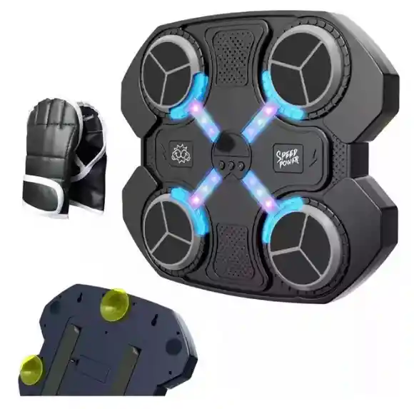 Maquina De Boxeo X4 Musical + Guantes