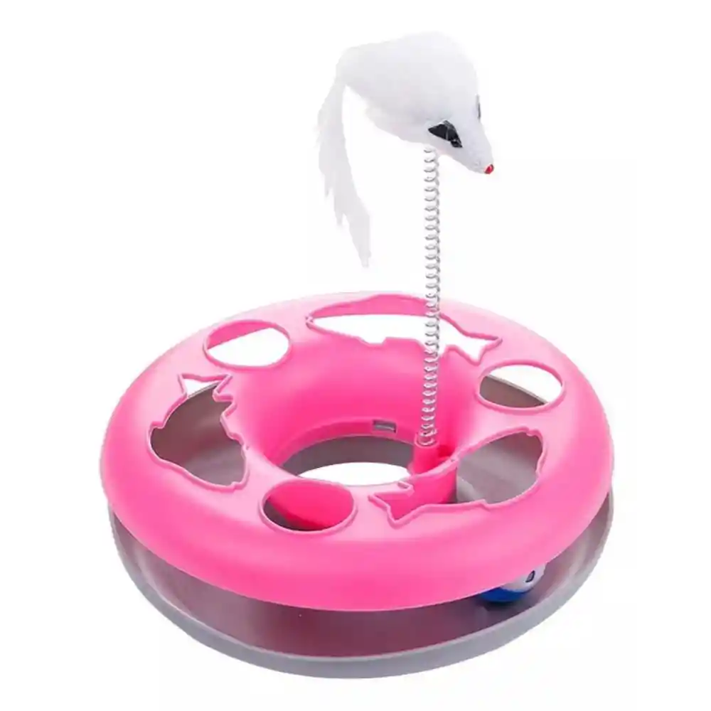 Juguete Para Gato Interactivo Con Ratón Y Pelota
