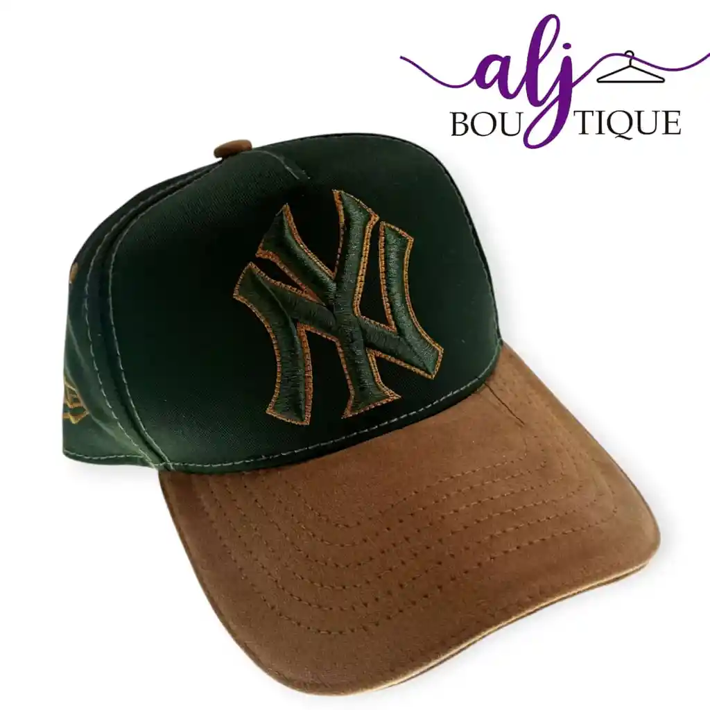 Gorra Verde/marron Bordado Daddy Yankee