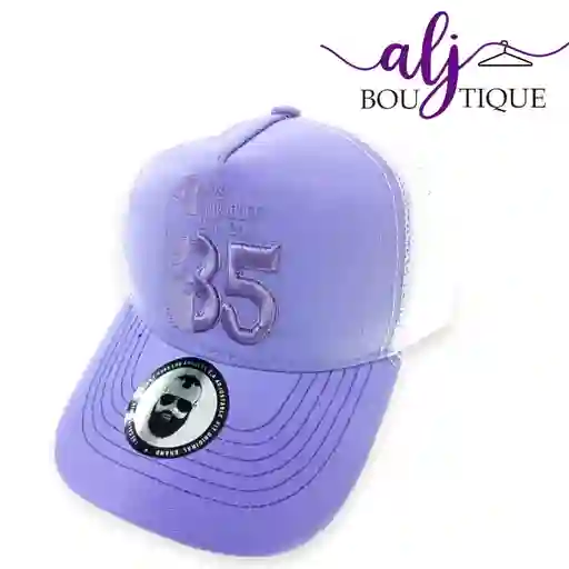 Gorra Lila Modelo Camionero Los Angeles 35 Replica Triple A