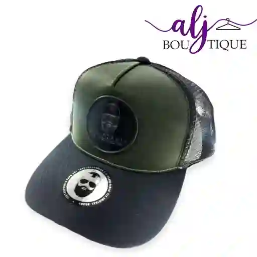 Gorra Verde Oscura/negra Estilo Camionera Replica Triple A