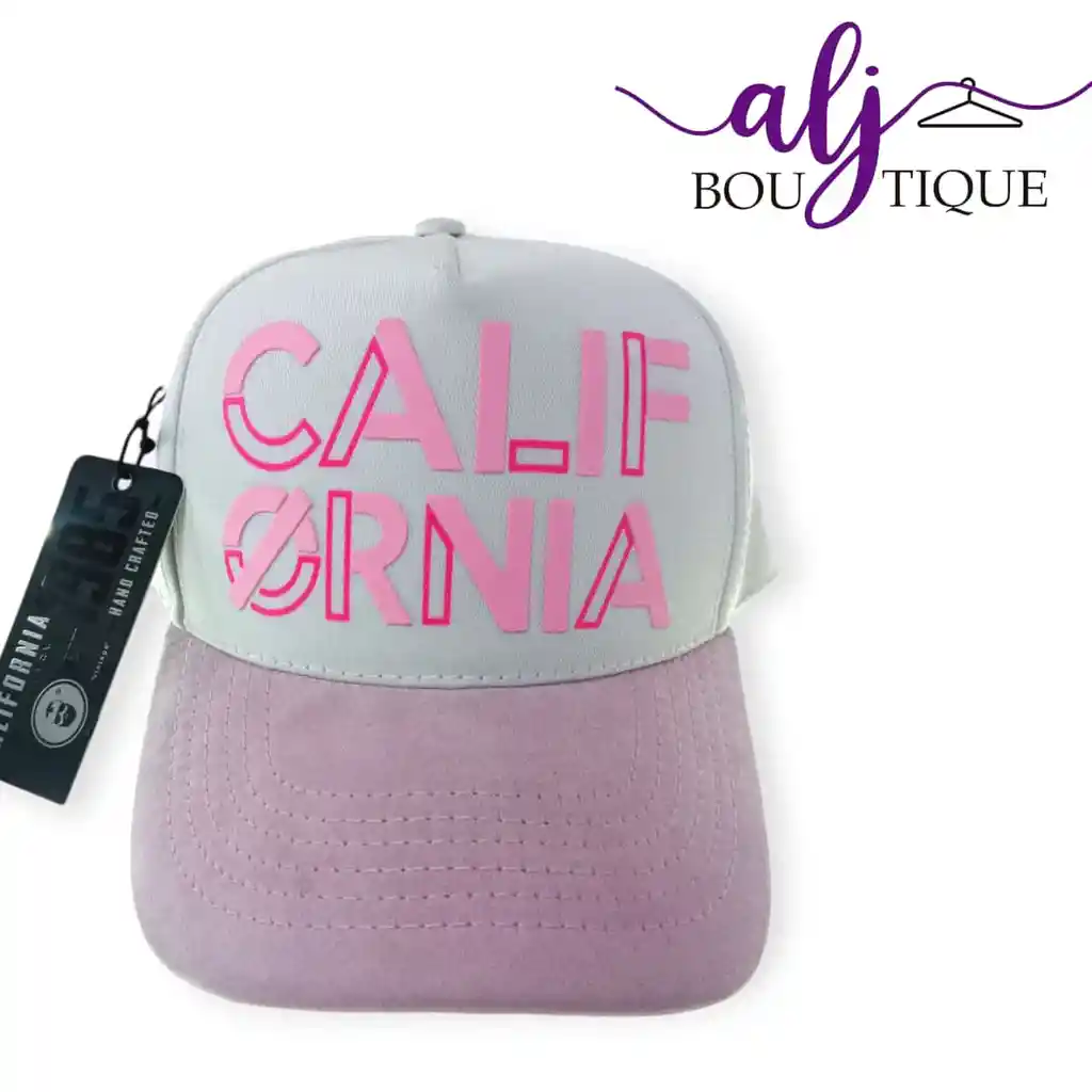 Gorra Bintage California Blanca/rosa California Replica Triple A