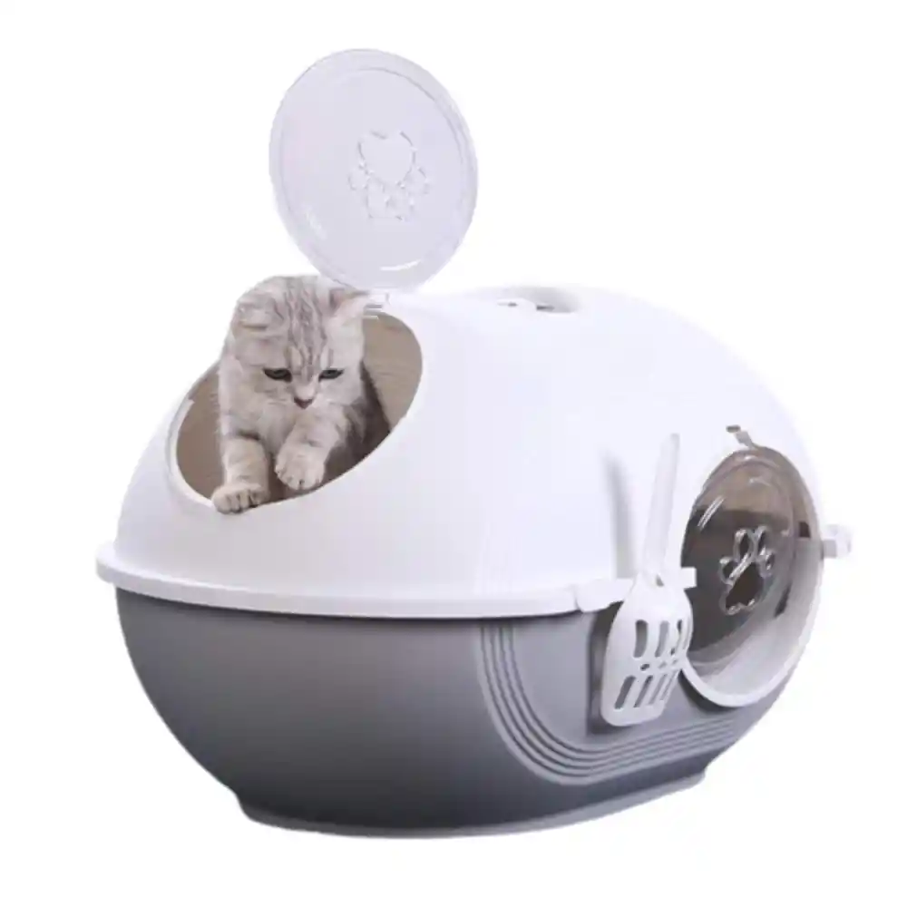 Caja De Arena Para Gatos De 2 Entradas + Pala