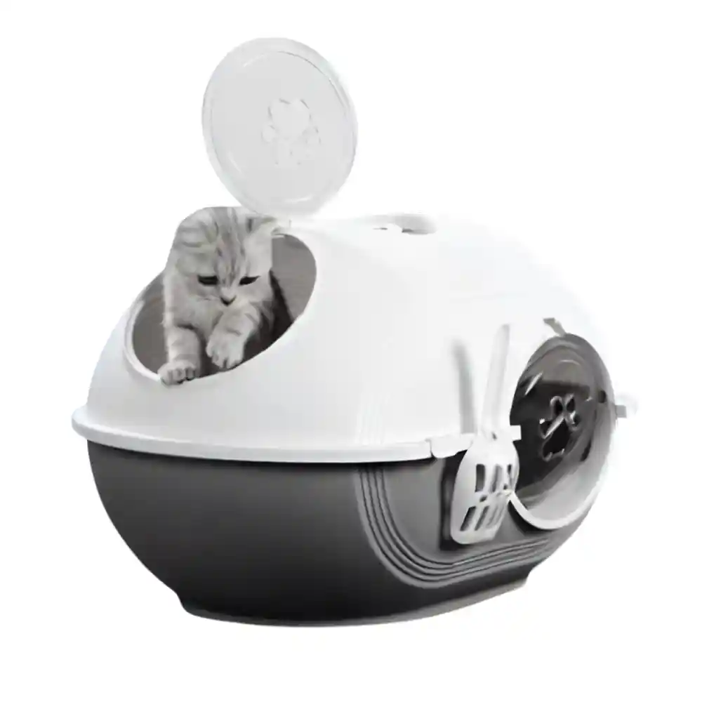 Caja De Arena Para Gatos De 2 Entradas + Pala
