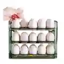 Organizador De Huevos 2 Niveles: Orden Y Seguridad Para Tus Huevos