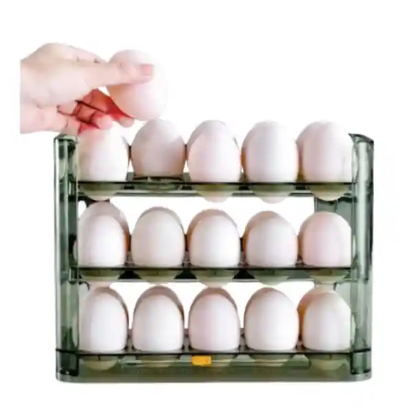 Organizador De Huevos 2 Niveles: Orden Y Seguridad Para Tus Huevos