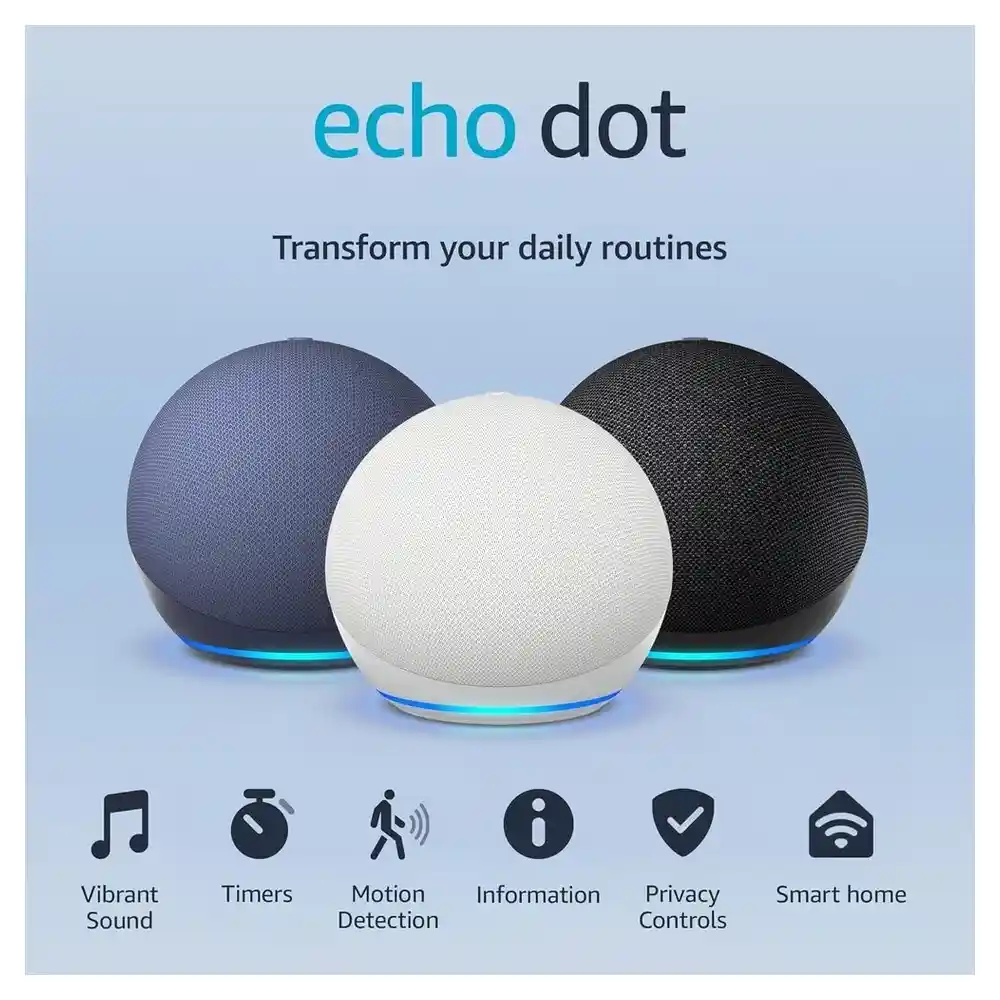 Echo Dot Cuarta Generación Altavoz Inteligente Compacto