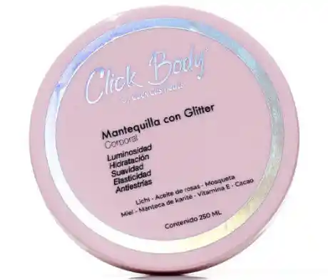 Click Hair Mantequilla Corporal Con Glitter