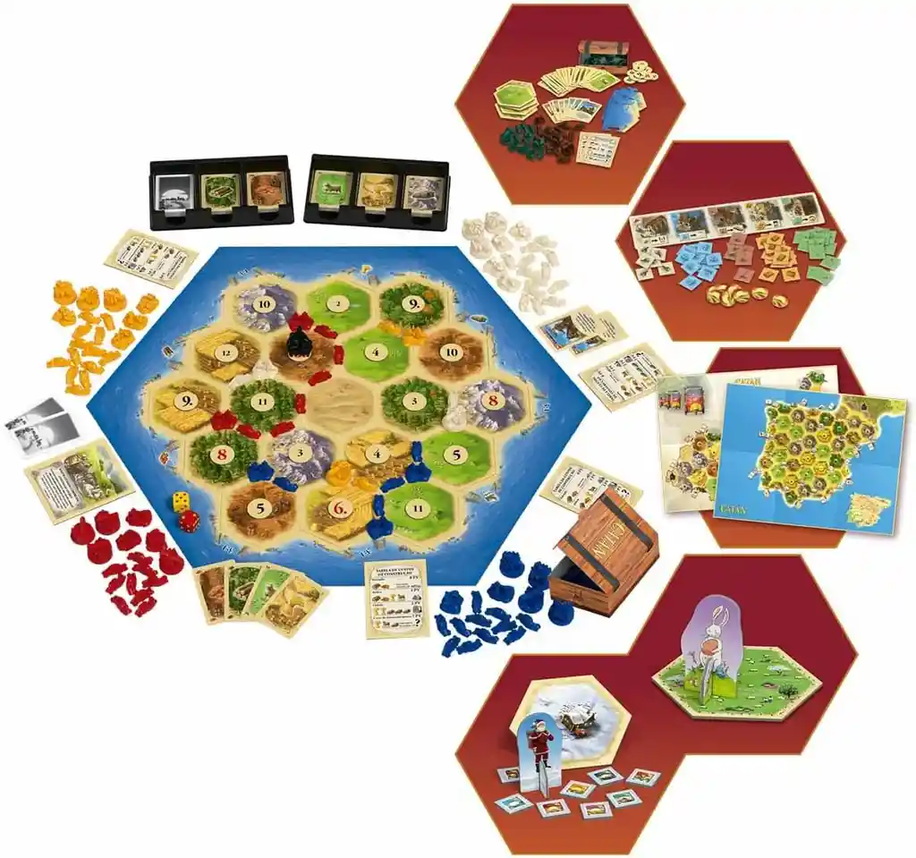 Juego De Mesa Catan Plus Edición Completa Para Adultos