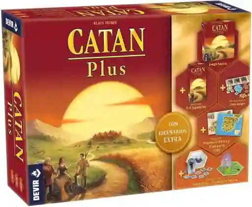 Juego De Mesa Catan Plus Edición Completa Para Adultos