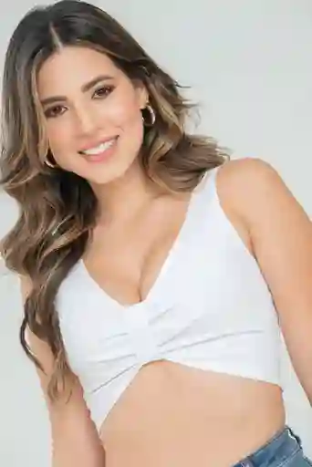 Crop Top Melrose Color Blanco Talla M