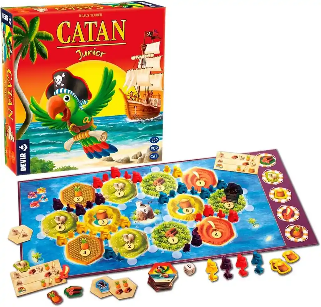 Juego De Mesa Catan Junior Aventura Pirata Para Niños