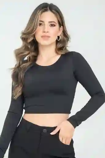 Crop Top Gretta Color Negro Talla S