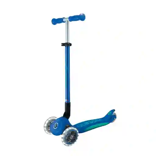Patineta Primo Plus Lights Plegable Azul Para Niños
