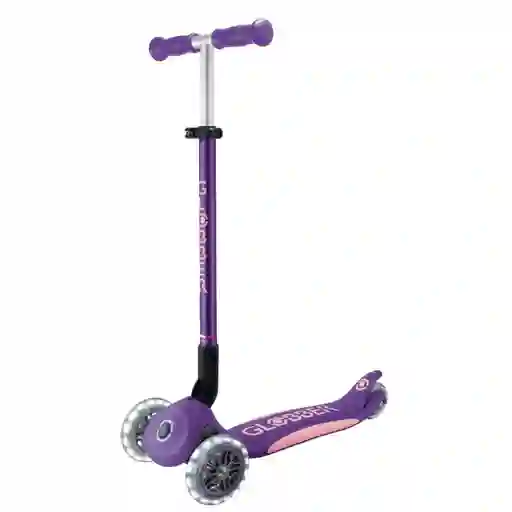Patineta Primo Plus Lights Plegable Morado Para Niños