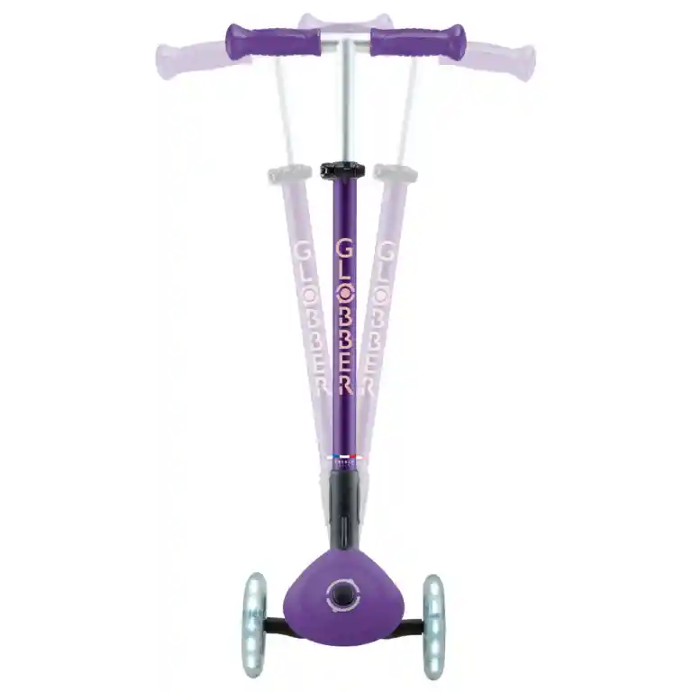 Patineta Primo Plus Lights Plegable Morado Para Niños