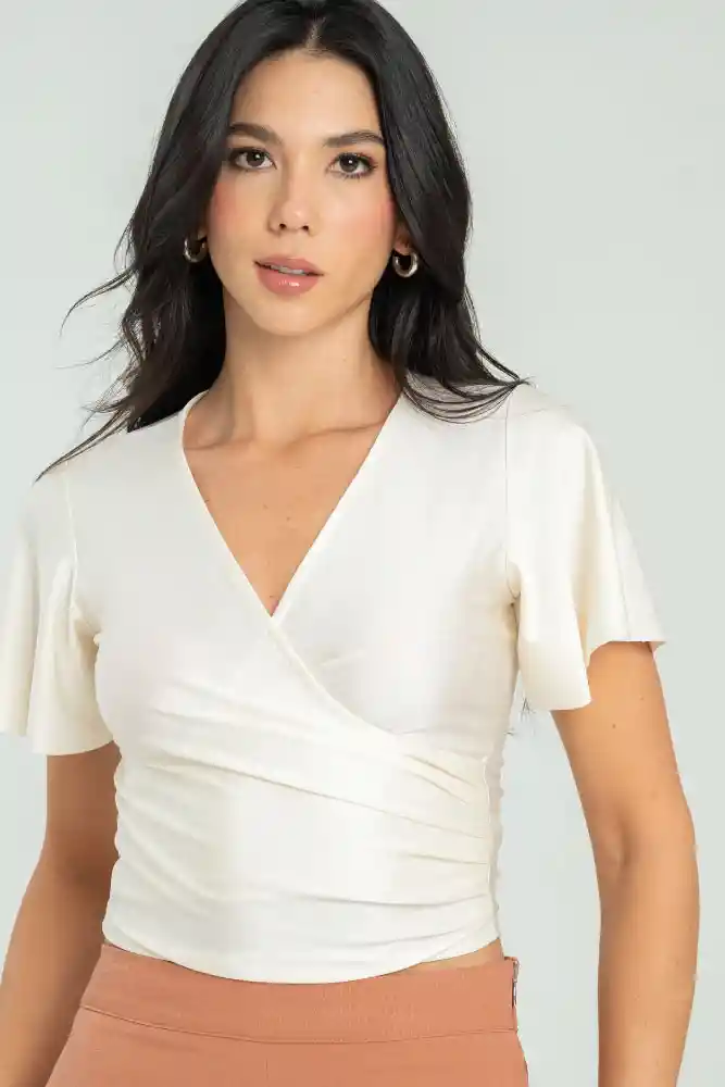 Top Amelia Color Marfil Talla Xs