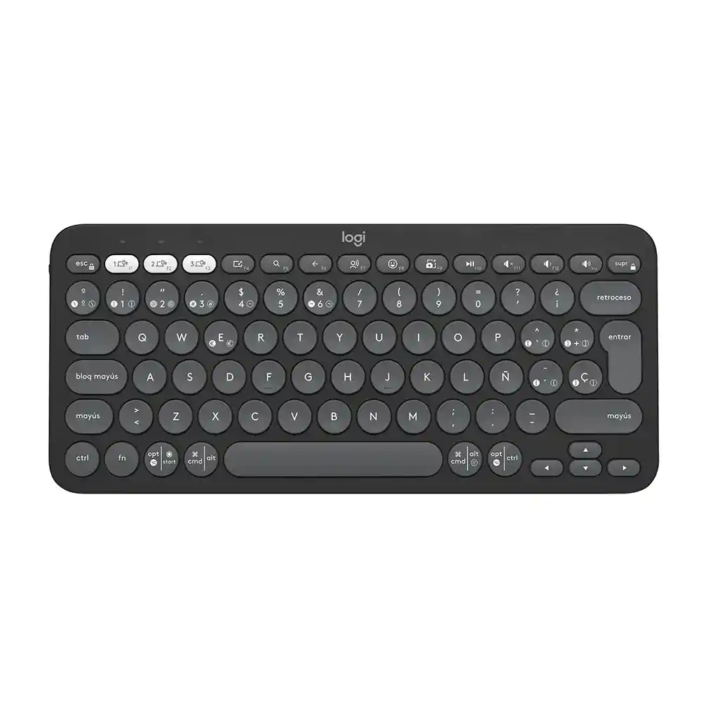 Teclado Inalámbrico Bluetooth Logitech K380s Multidispositivo Español Negro