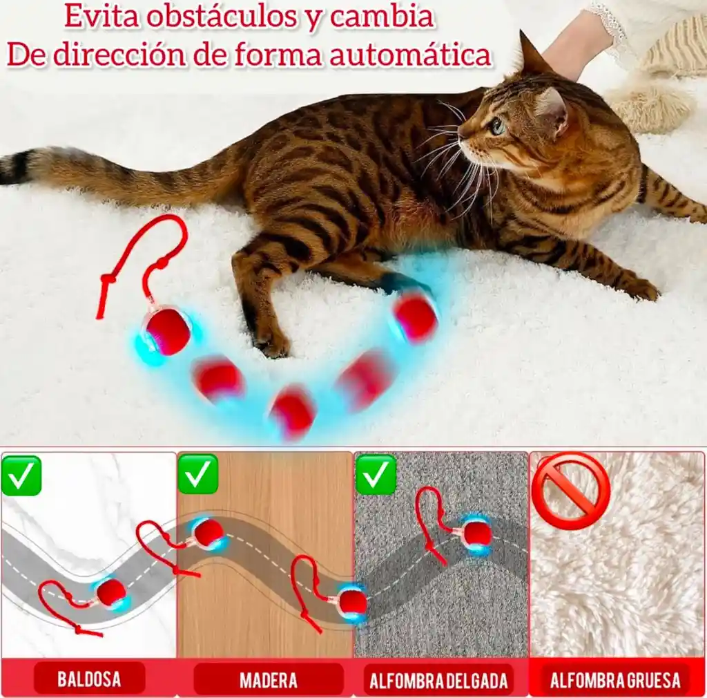 Pelota Inteligente Para Mascotas, Recargable