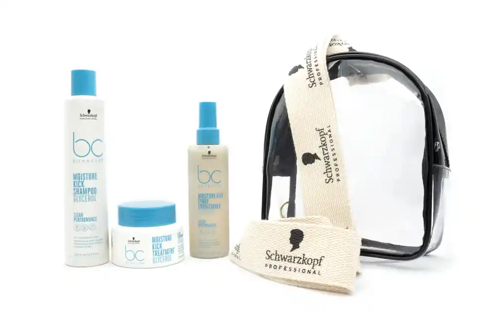 Kit Bonacure Moisture Kick Shampoo + Acondicionador En Spray + Tratamiento