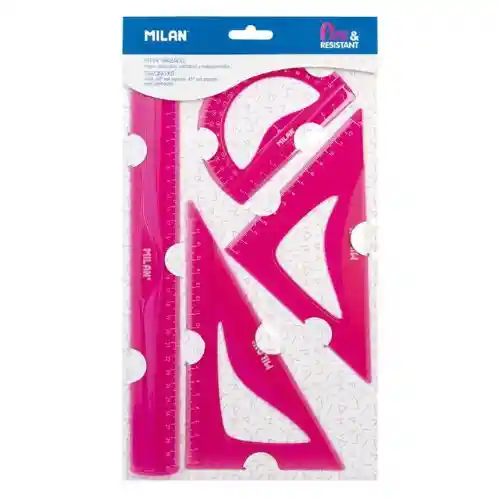 Juego Geometrico Flexible Milan - Rosado