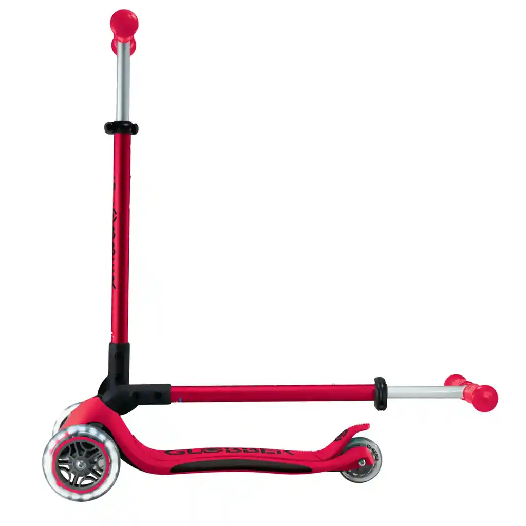 Patineta Primo Plus Lights Plegable Rojo Para Niños