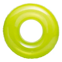 Flotador Llanta Intex 59260 Inflable 76cm Neon Piscina Playa Amarillo