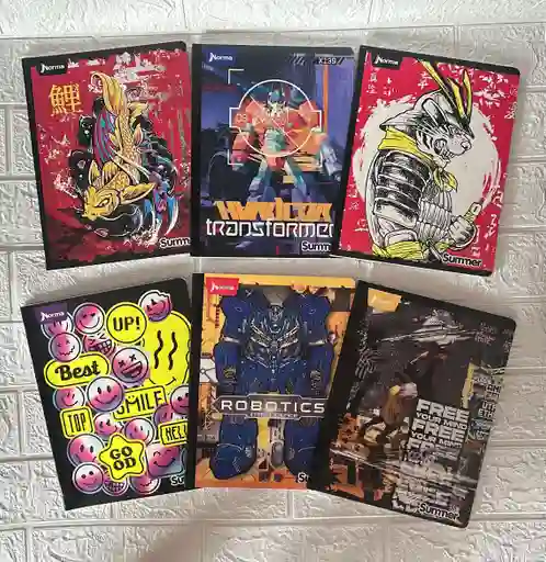 Cuaderno Cocido 50h Linea Niño Con Stickers Summer Norma