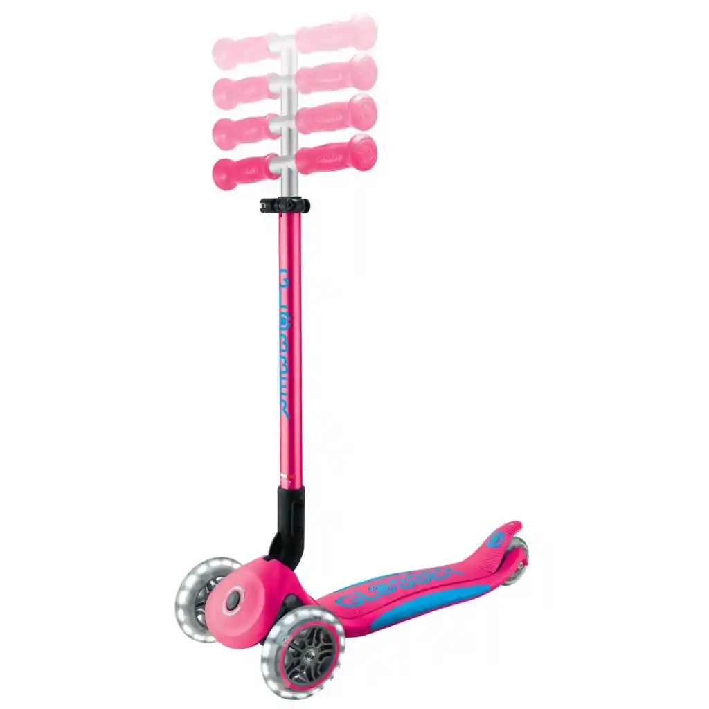 Patineta Primo Plus Lights Plegable Pink Para Niños