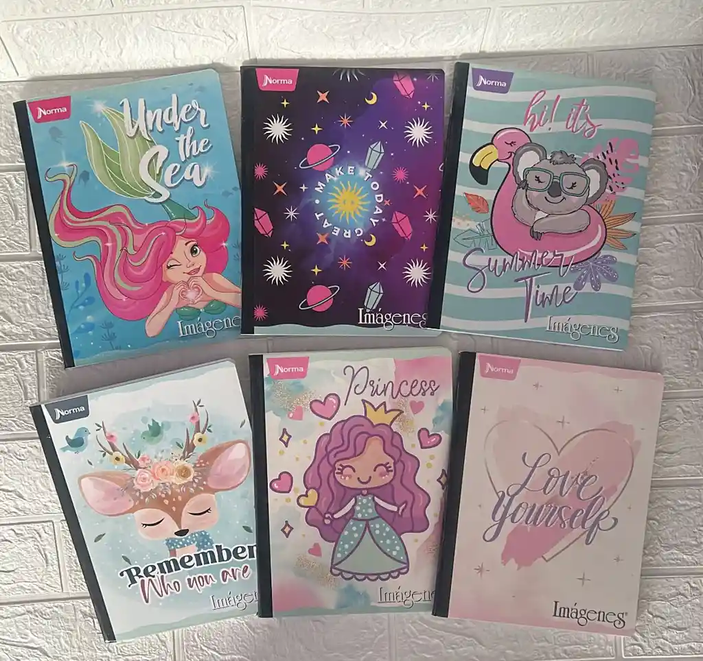 Cuaderno Cocido 100h Linea Niña Norma Sencillo