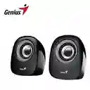 Parlantes Genius 2.0 Sp-q160 Usb 6 Wats Negro Gris
