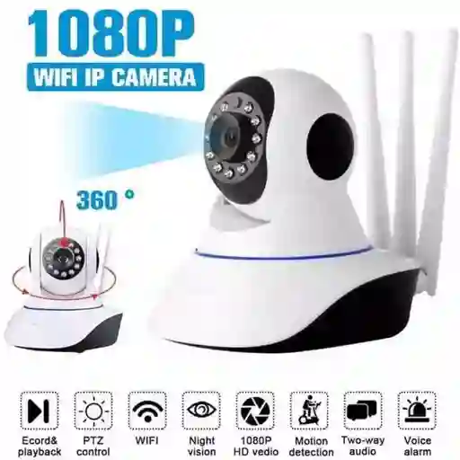 Camara Wifi Robotica 3 Antenas Hd