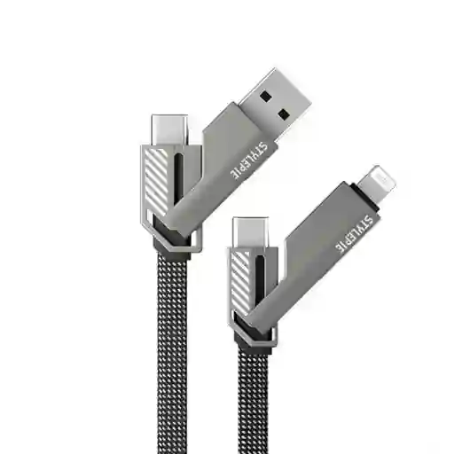 Cable Usb 4 En 1 | Carga Rápida | Usb, Tipo C, Lightning