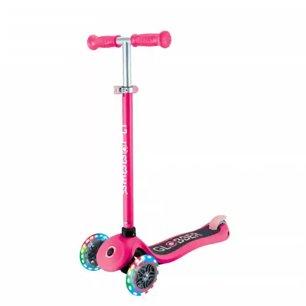 Patineta Primo Lights Fucsia Ruedas Luces Led Para Niños