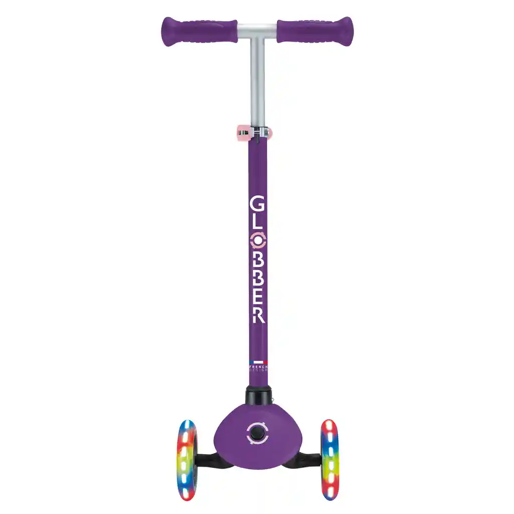 Patineta Primo Lights Morado Ruedas Luces Led Para Niños