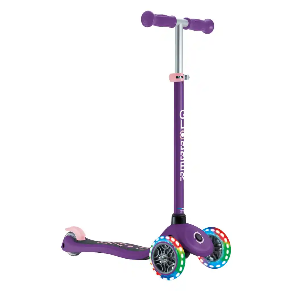 Patineta Primo Lights Morado Ruedas Luces Led Para Niños