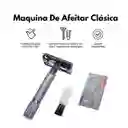 Máquina De Afeitar Clásica Estuche +60 Cuchillas Tradicional Negro