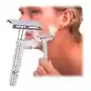 Máquina De Afeitar Clásica Estuche +60 Cuchillas Tradicional Negro