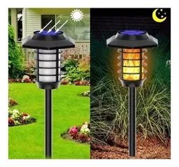 Lampara Solar Led Estilo Antorcha Estaca