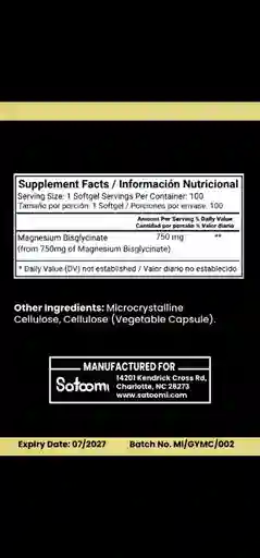Bisglicinato De Magnesio
