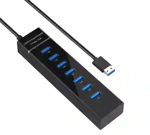 Multipuerto Usb 7 Puertos 3.0 Led Alta Velocidad