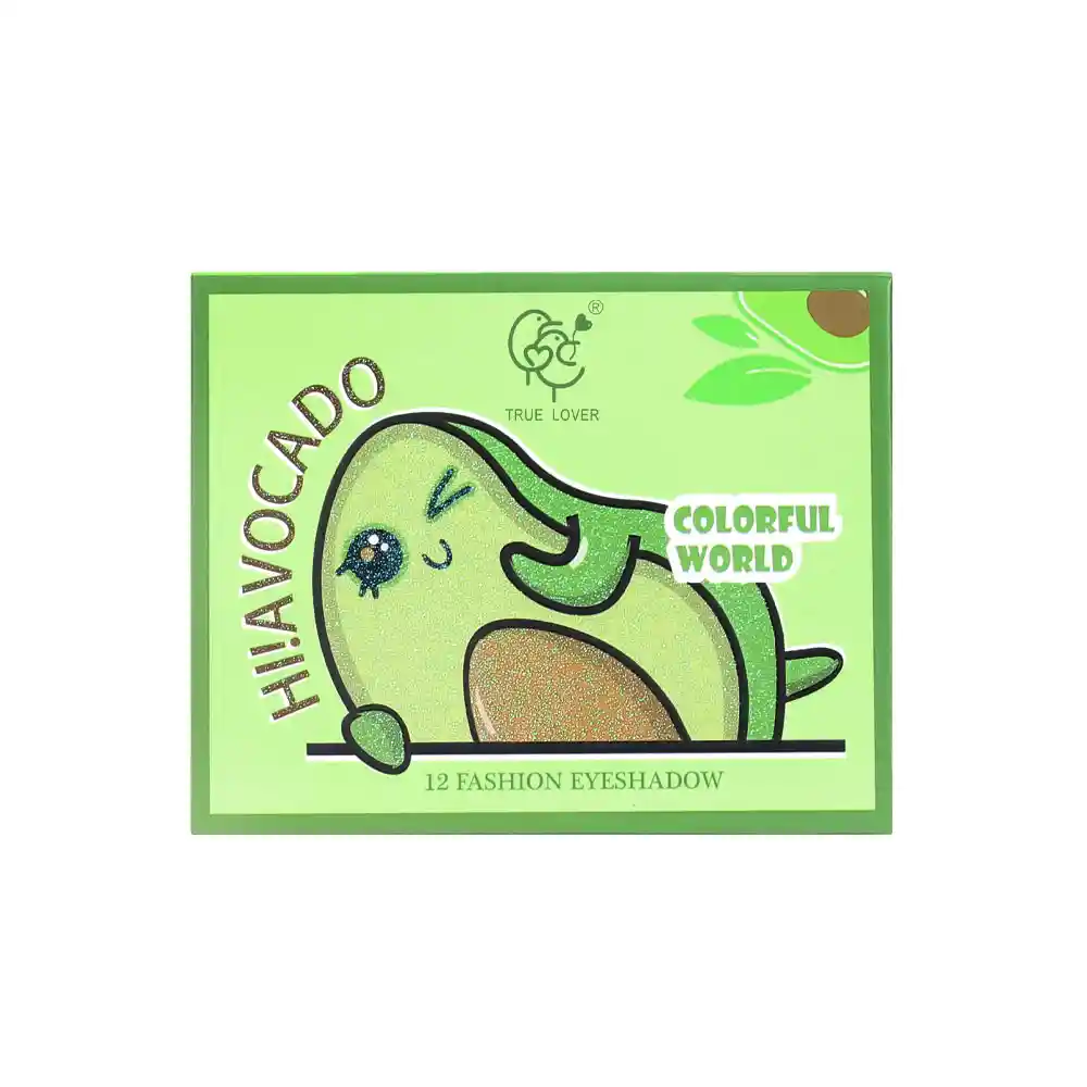 Paleta De Sombras X 12 Mundo Aguacate Tono 1 - True Lover