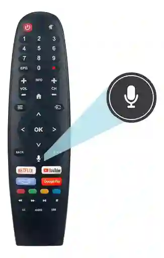 Control Para Smart Tv Caixun Exclusiv Android Con Comando Voz( Generico)