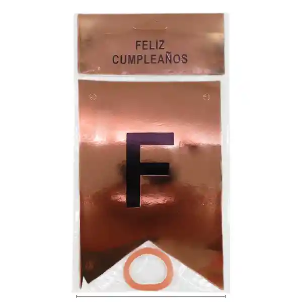 Feston De Feliz Cumpleaños Oro Rosa