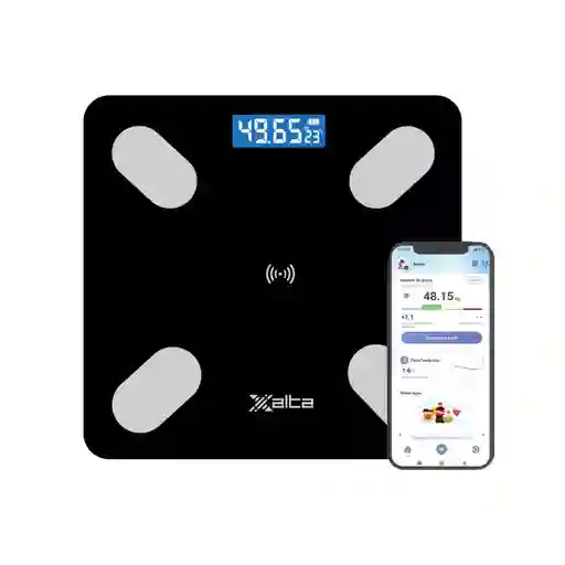 Bascula Bluetooth Pesa Inteligente Marca Xalta Balanza Personal Con Pantalla Digital