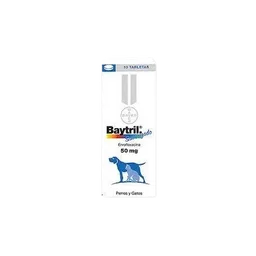 Baytril Tabletas 50 Mg