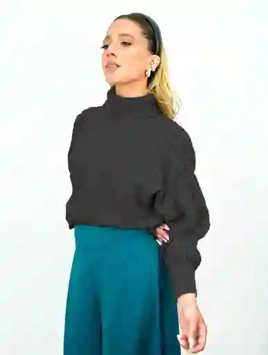 Suéter Cuello Tortuga - Solei Negro U